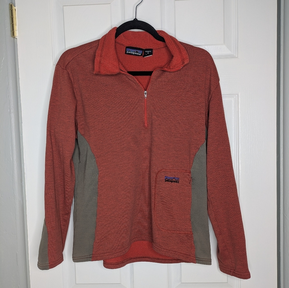 Vintage Patagonia Regulator Waffle Knit Quarter Zip Women's Medium